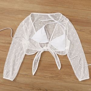 New white bikini top + cover up